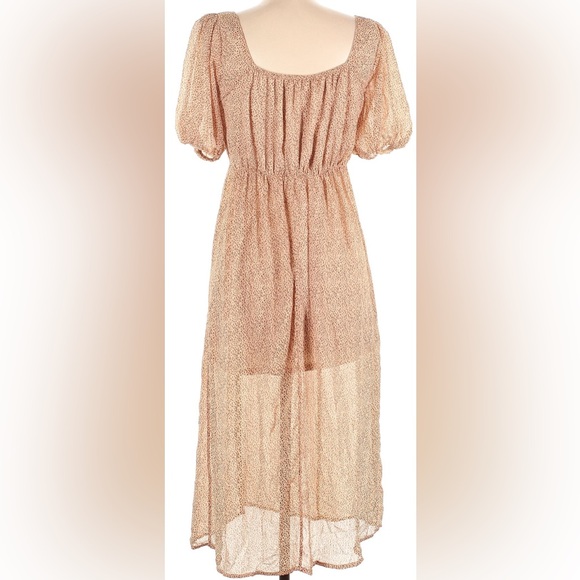 Sienna Sky Lined Animal Print Slit Maxi Dress Size Small - Picture 2 of 7